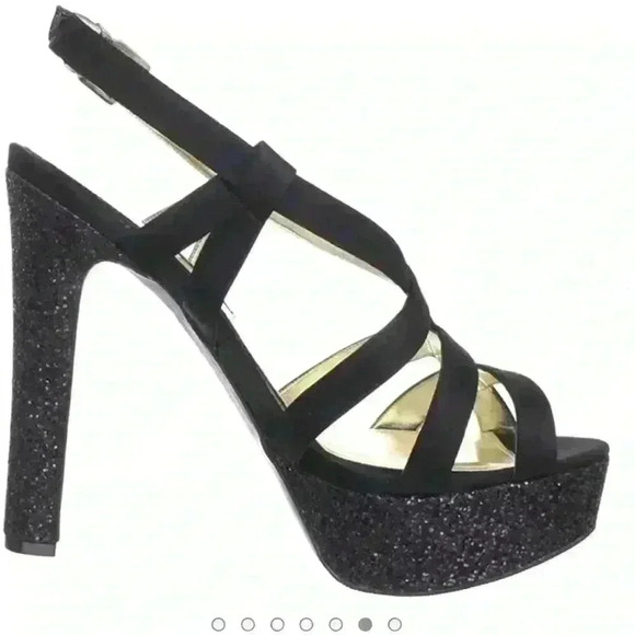 Nina Pallie Metallic Platform Sandal - Picture 2 of 8